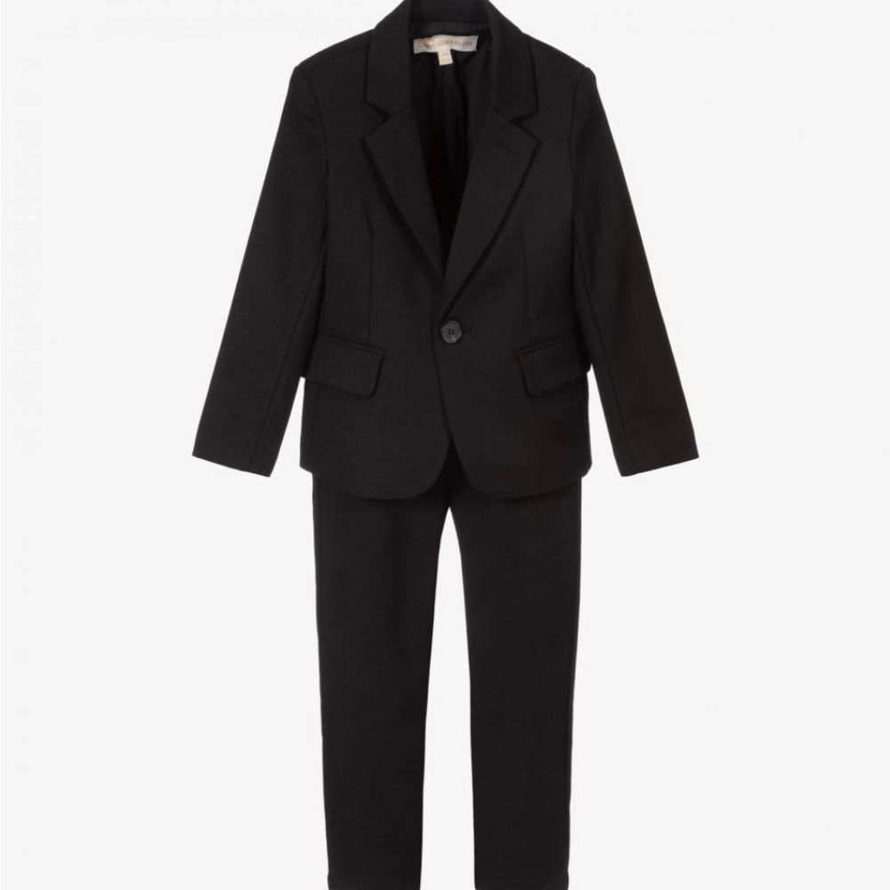 Children’s Salon Boy’s black 2 piece suit size 9